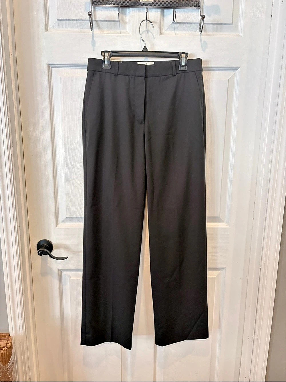 Banana Republic High Rise Straight Pant Pants Black Size 10 NWT
